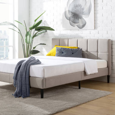 Scarlett upholstered low profile deals platform bed